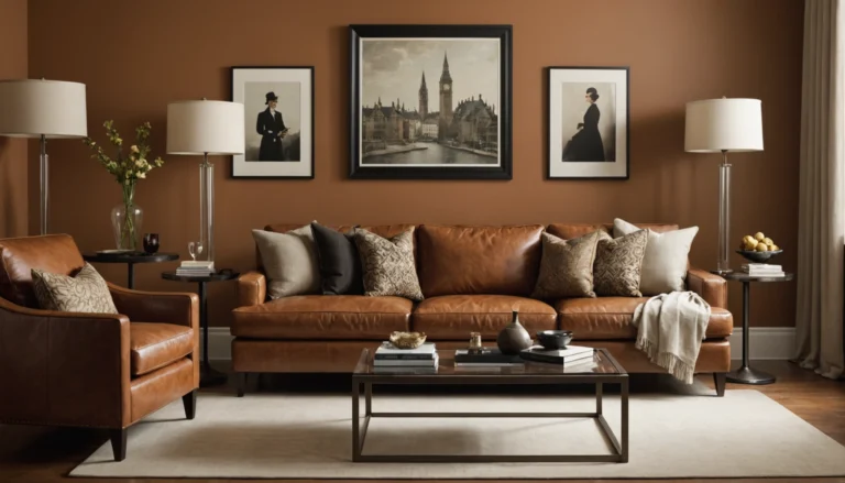 ideen cognac sofa kombinieren